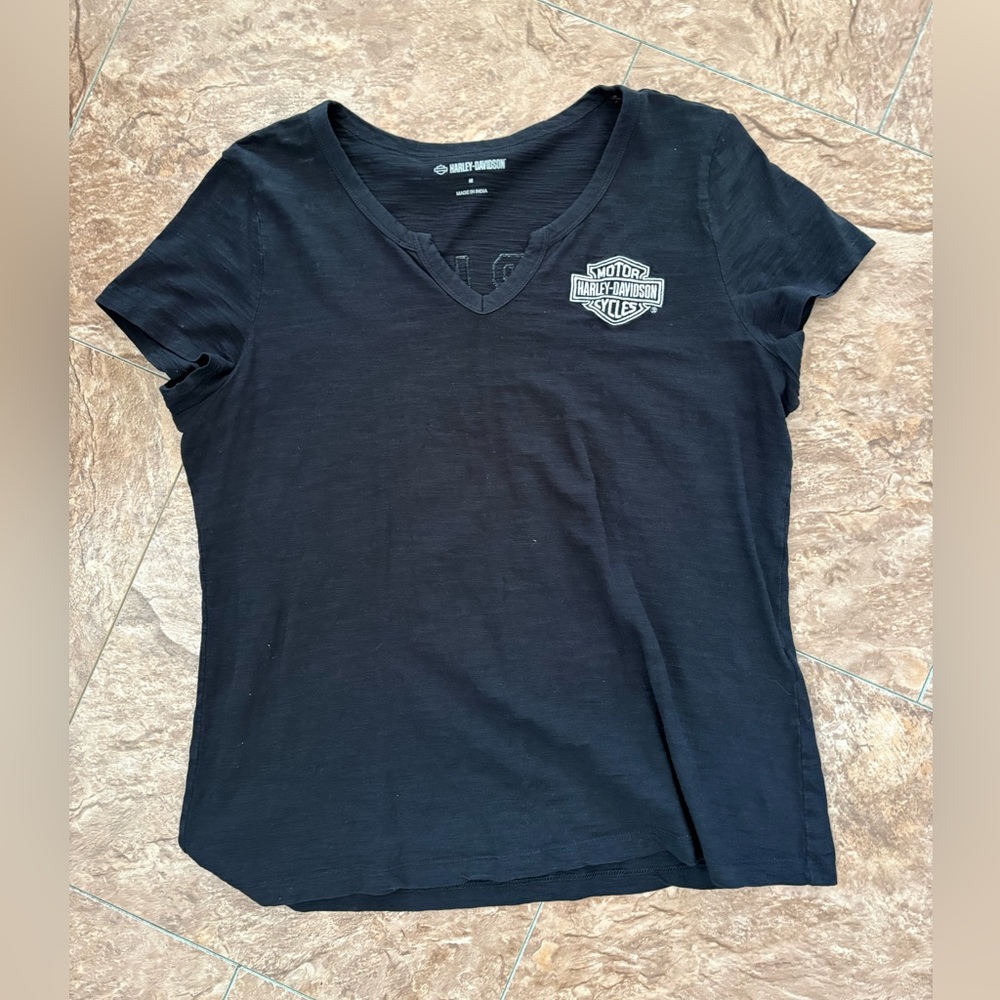 Harley-Davidson Black V-Neck Tee